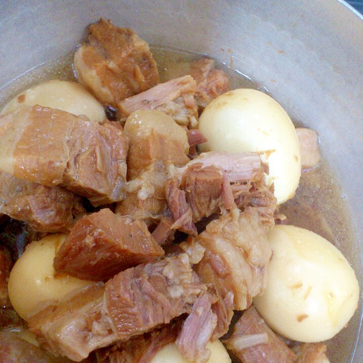 圧力鍋で豚の角煮